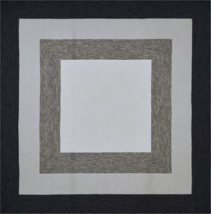 Homeroots 7' X 7' Gray Geometric Hand Hooked Area Rug  Polypropylene 354116