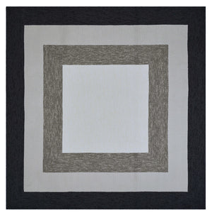 Homeroots 7' X 7' Gray Geometric Hand Hooked Area Rug  Polypropylene 354116