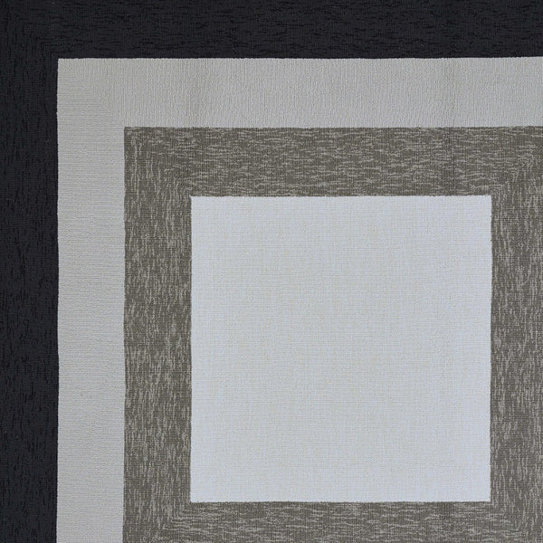 Homeroots 7' X 7' Gray Geometric Hand Hooked Area Rug  Polypropylene 354116