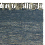 Homeroots 5' X 8' Blue And Ivory Wool Ombre Hand Woven Area Rug Ocean Wool 354137