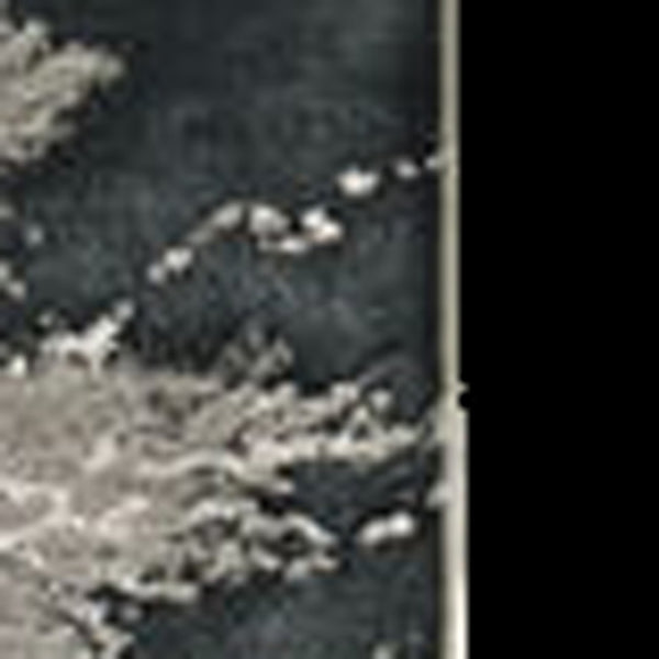 HomeRoots 8' Modern Silver and Black Abstract Area Rug - Stylish, Durable, Easy-Care Design for Busy Homes 7' X 10' 354139
