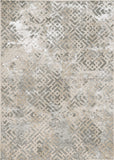 Homeroots 6' X 9'  Polyester Sand Silver Area Rug  Polyester 354142