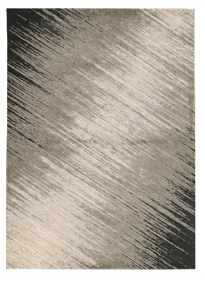 HomeRoots 3'' Silver and Gray Abstract Area Rug - Modern Design for Entryways, Bedrooms, and Living Spaces 7' X 10' 354143