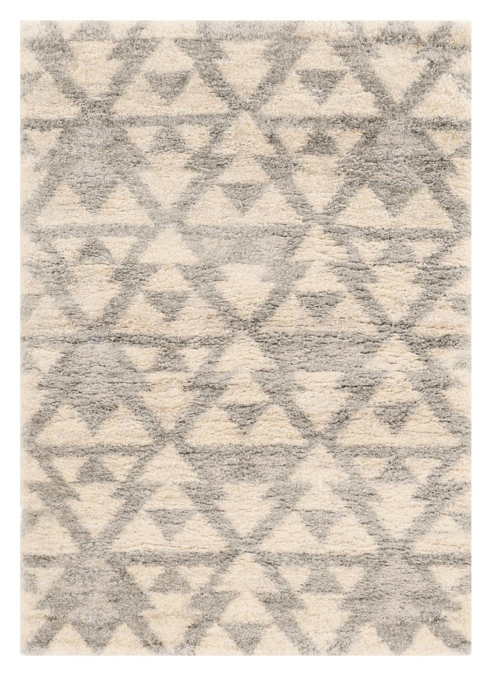 HomeRoots 8' Modern Ivory and Gray Geometric Area Rug for Stylish Living Spaces - Durable, Easy-Care Design 8' X 10' 354195