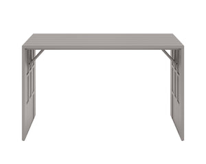 Sunpan VERIN Bar Table - Modern Greige Aluminum for Outdoor Entertaining, Stylish Design & Durability 111226
