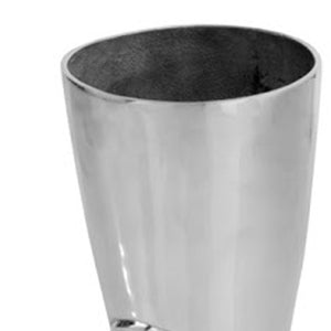 Homeroots 16" Silver Buffed Aluminum Firefighter Boot Umbrella Stand Sculpture  Buffed Aluminum 354611