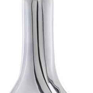 Homeroots Set Of Two Silver Aluminum Modern Hole Table Vases  Aluminum 354613