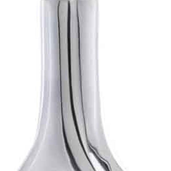 Homeroots Set Of Two Silver Aluminum Modern Hole Table Vases  Aluminum 354613