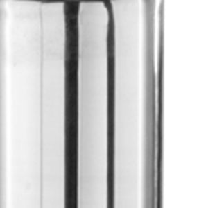 Homeroots 40" Silver Aluminum Cylinder Table Vase  Aluminum 354652