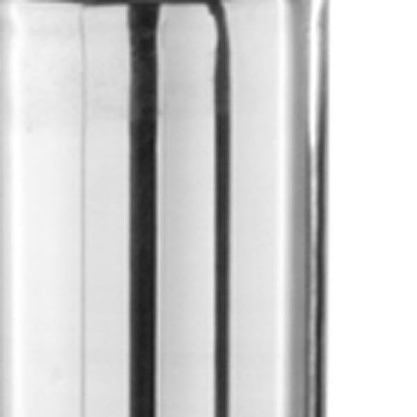 Homeroots 40" Silver Aluminum Cylinder Table Vase  Aluminum 354652