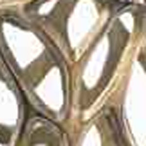 Homeroots 47" Aluminum Gold Twigs Cylinder Floor Vase  Aluminum 354653