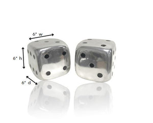 Homeroots 6" Silver Buffed Aluminum Tabletop Sculpture  Buffed Aluminum 354699