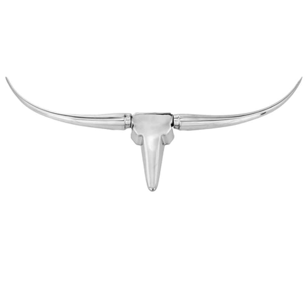 Homeroots 10" Silver Buffed Aluminum Decorative Wall Sculpture  Buffed Aluminum 354905