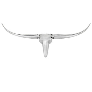 Homeroots 10" Silver Buffed Aluminum Decorative Wall Sculpture  Buffed Aluminum 354905