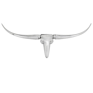 Homeroots 10" Silver Buffed Aluminum Decorative Wall Sculpture  Buffed Aluminum 354905