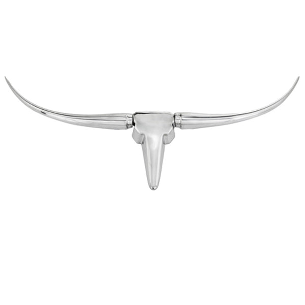 Homeroots 10" Silver Buffed Aluminum Decorative Wall Sculpture  Buffed Aluminum 354905