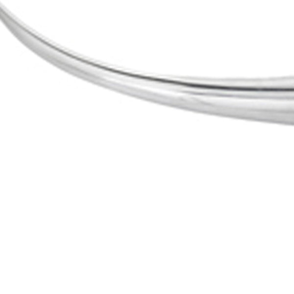 Homeroots 10" Silver Buffed Aluminum Decorative Wall Sculpture  Buffed Aluminum 354905