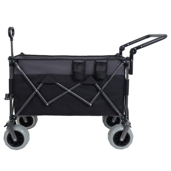 English Elm Multi-functional All-terrain Folding Wagon with Balloon Tires and 300l Outdoor Capacity W2932P317114