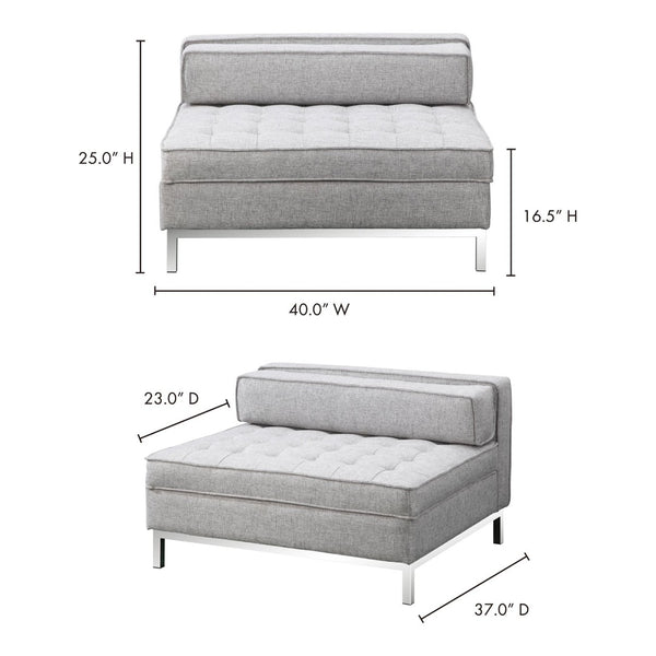 English Elm Covella Tufted Storage Ottoman with Lift Top in Gray Polyester for Living Rooms B2769P504207