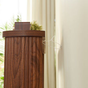 English Elm 70.1"corrugated textured storage table for entryway or behind sofa, waterproof 1.18" top, durable design Walnut W1162P339116