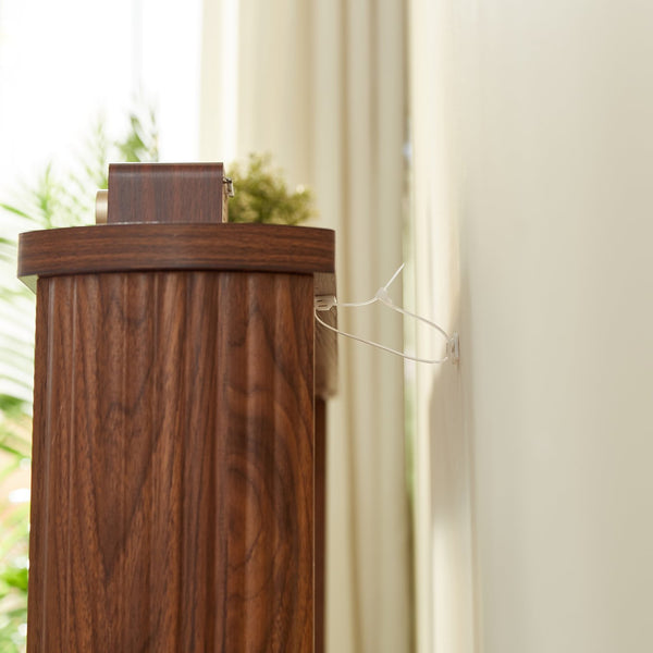 English Elm 70.1"corrugated textured storage table for entryway or behind sofa, waterproof 1.18" top, durable design Walnut W1162P339116