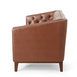 Christopher Knight Home® - Noble House - - Mirod 81'' Pu Sofa,Tufted Back,Solid Wood Legs,Living Room And Study