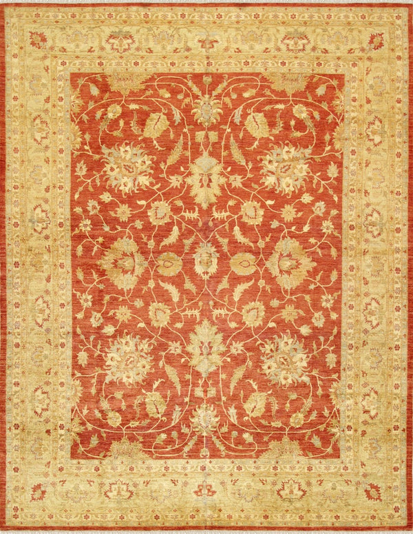 Pasargad Home Denver Hand-knotted Lamb's Wool Area Rug - Elegant Floral Design For Any Room   Pkb-1283 12x15