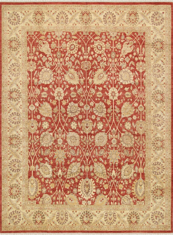 Pasargad Home Denver Hand-knotted Lamb's Wool Area Rug - Elegant Floral Design For Any Room   Pmg-307 12x16