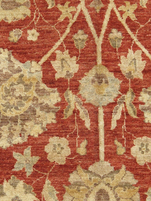 Pasargad Home Denver Hand-knotted Lamb's Wool Area Rug - Elegant Floral Design For Any Room   Pmg-307 12x16