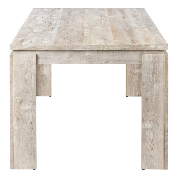 HomeRoots 36" Taupe Dining Table - Modern Rectangle Design for Up to 6, Durable & Stylish for Any Occasion 355696