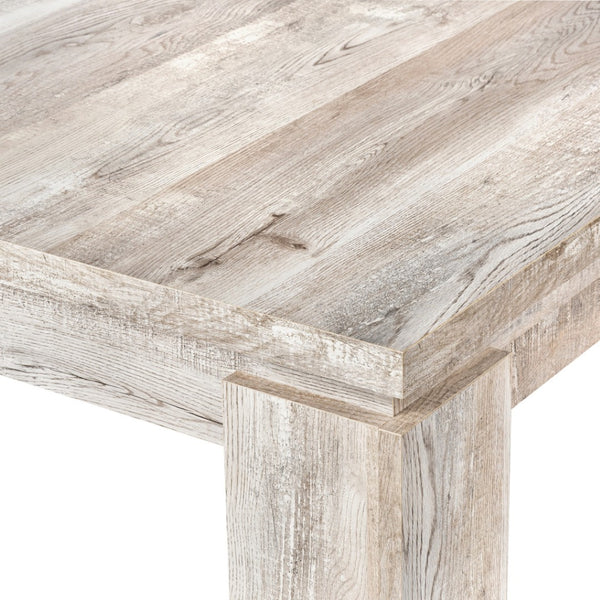 HomeRoots 36" Taupe Dining Table - Modern Rectangle Design for Up to 6, Durable & Stylish for Any Occasion 355696