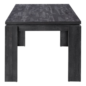 HomeRoots 36" Contemporary Black Dining Table - Stylish, Durable Design for 6 - Perfect for Home or Restaurant Use 355697
