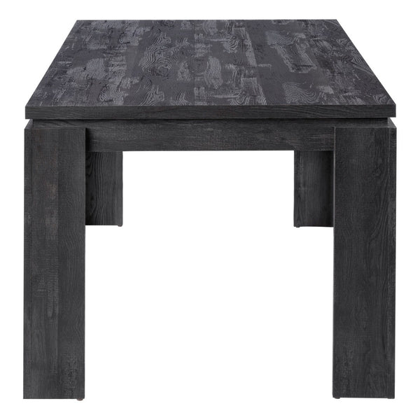 HomeRoots 36" Contemporary Black Dining Table - Stylish, Durable Design for 6 - Perfect for Home or Restaurant Use 355697