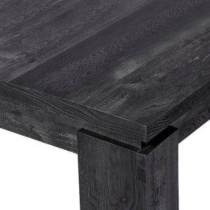HomeRoots 36" Contemporary Black Dining Table - Stylish, Durable Design for 6 - Perfect for Home or Restaurant Use 355697