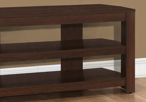 HomeRoots 42" Dark Brown Open Shelving TV Stand – Versatile Media Console for Modern Living Room & Home Decor 355704