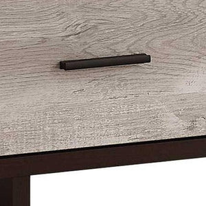HomeRoots 47" Stylish Wood Brown TV Stand with Enclosed Storage & Open Shelves - Perfect for Home Organization! 355707