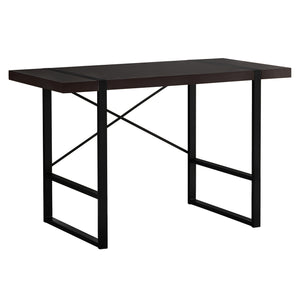 Homeroots 24" Dark Brown And Black Computer Desk   355719