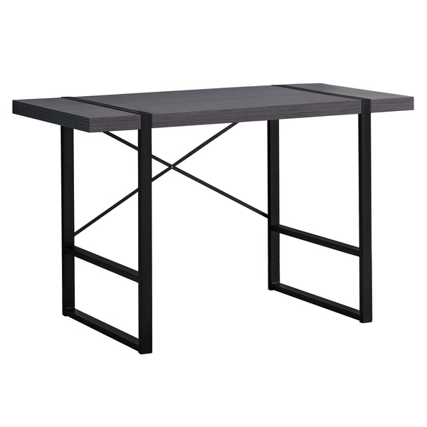 Homeroots 24" Gray And Black Computer Desk   355720