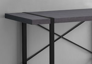 HomeRoots 24" Gray and Black Computer Desk - Stylish, Durable Workspace for Home Office or Professional Use 355720