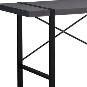Homeroots 24" Gray And Black Computer Desk   355720
