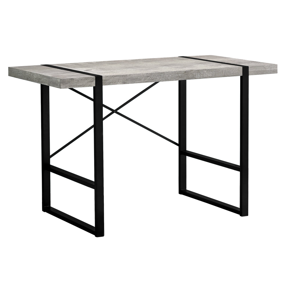 Homeroots 24" Gray And Black Computer Desk   355722