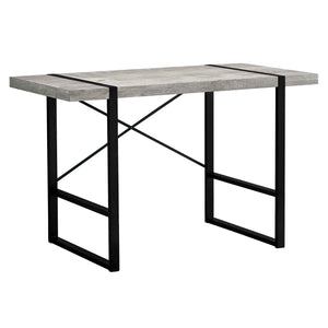 Homeroots 24" Gray And Black Computer Desk   355722