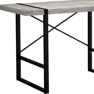Homeroots 24" Gray And Black Computer Desk   355722