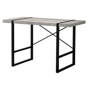 Homeroots 24" Gray And Black Computer Desk   355722