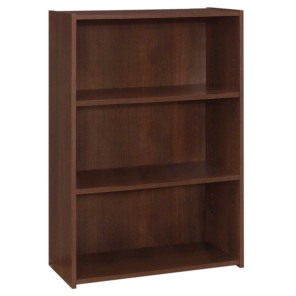 Homeroots 36" Brown Wood Adjustable Bookcase   355728
