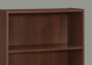 Homeroots 36" Brown Wood Adjustable Bookcase   355728