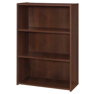 Homeroots 36" Brown Wood Adjustable Bookcase   355728