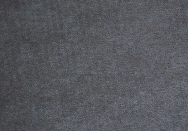 Homeroots 45.25" X 82.75" X 49.75" Dark Grey Velvet With Chrome Trim - Twin Size Bed  Solid Manufactured Wood 355771