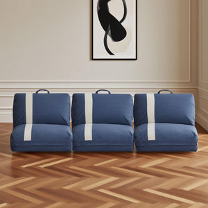 English Elm Aria Modern Modular Floor Sofa Bed Set – 6 Adjustable Positions, Space-Saving Design For Pets & Guests W3391S00018