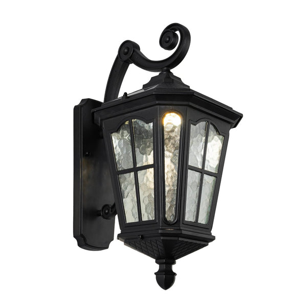 English Elm Black Solar Outdoor Wall Sconce Ip65 Aluminum Geometric Gate Garden Patio Light W5008P392750